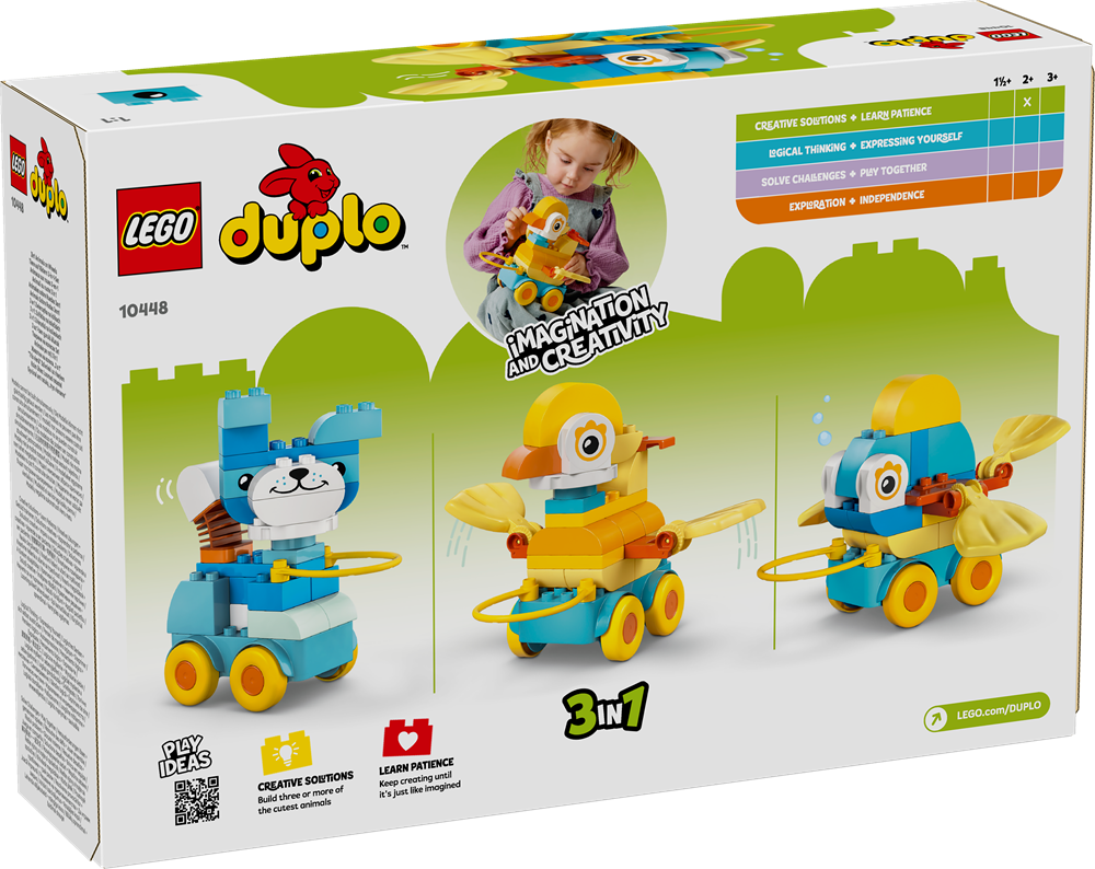 LEGO DUPLO TOWN ANIMALI SU RUOTE 3 IN 1 10448