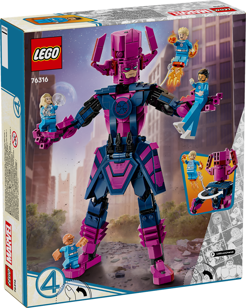 LEGO SUPER HEROES FANTASTICI QUATTRO CONTRO PERSONAGGIO COSTRUIBILE DI GALACTUS 76316