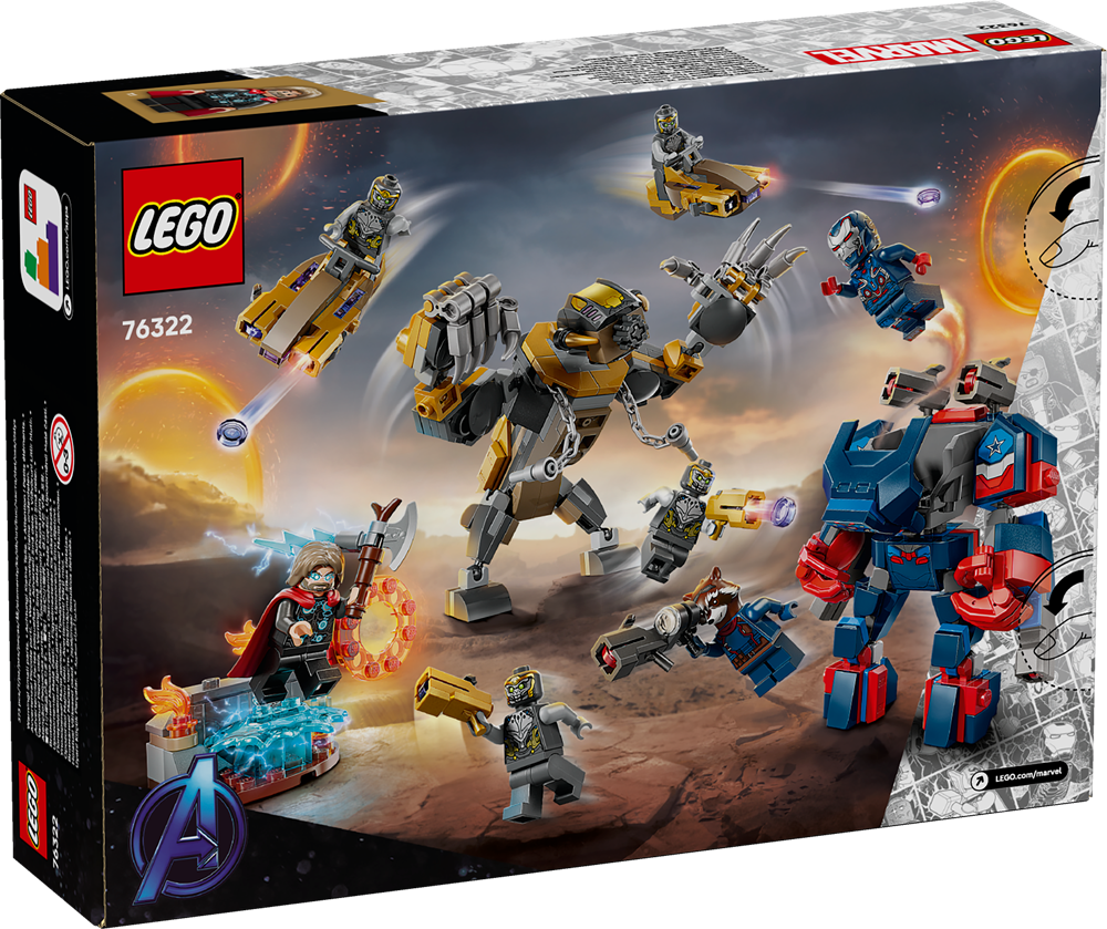 LEGO SUPER HEROES AVENGERS: ENDGAME THOR CONTRO CHITAURI 76322