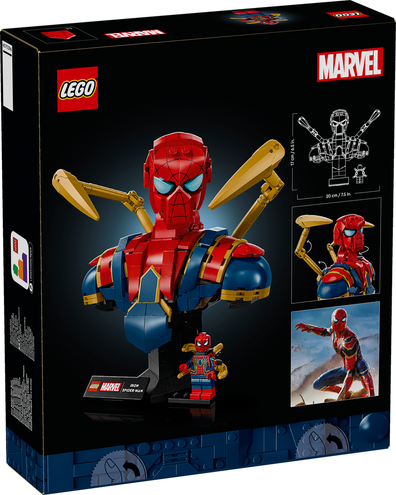 LEGO SUPER HEROES BUSTO DI IRON SPIDER-MAN 76326