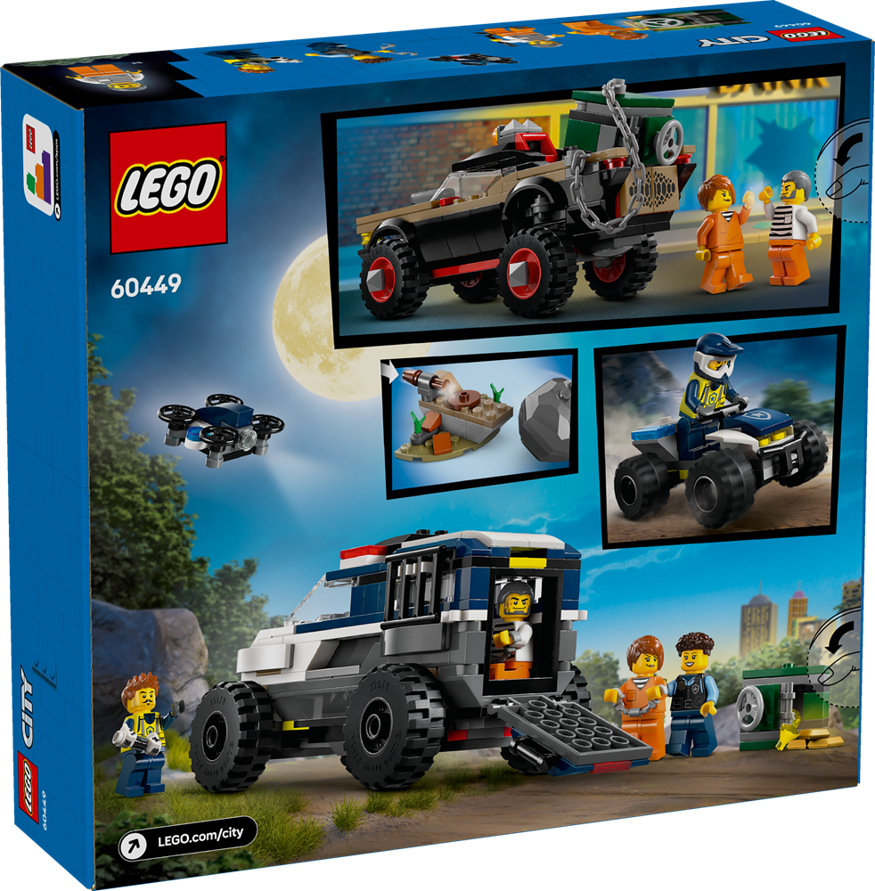 LEGO LEGO CITY INSEGUIMENTO DEL FUORISTRADA DELLA POLIZIA 60449