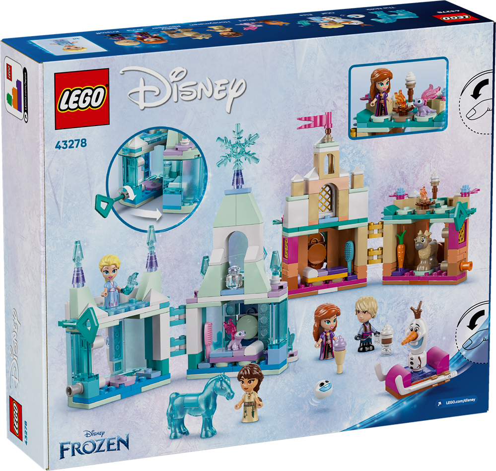 LEGO DISNEY™ MINI CASTELLO DI ARENDELLE E PALAZZO DI GHIACCIO DI ELSA 43278