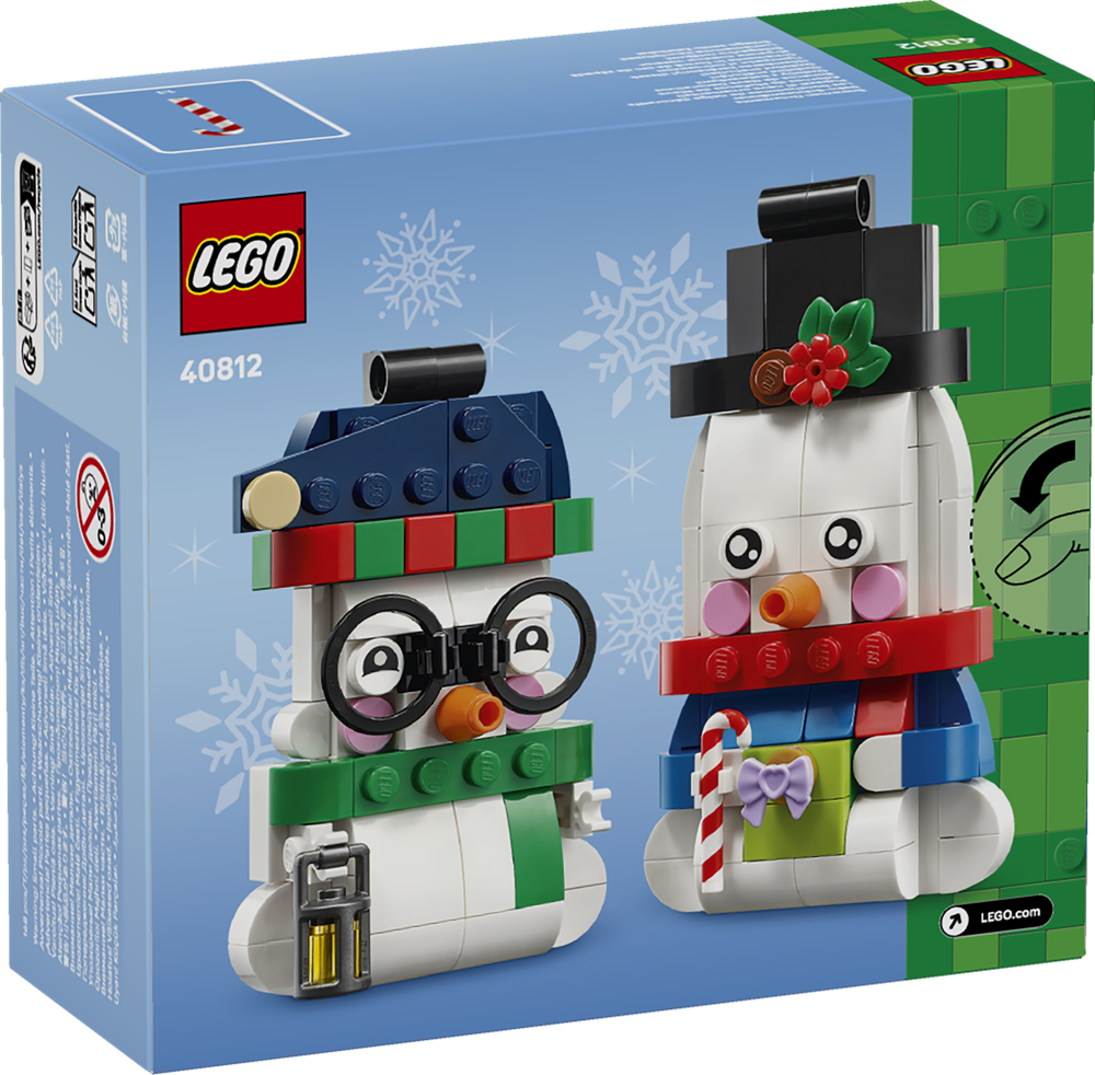 LEGO ICONIC PUPAZZI DI NEVE ORNAMENTALI 40812