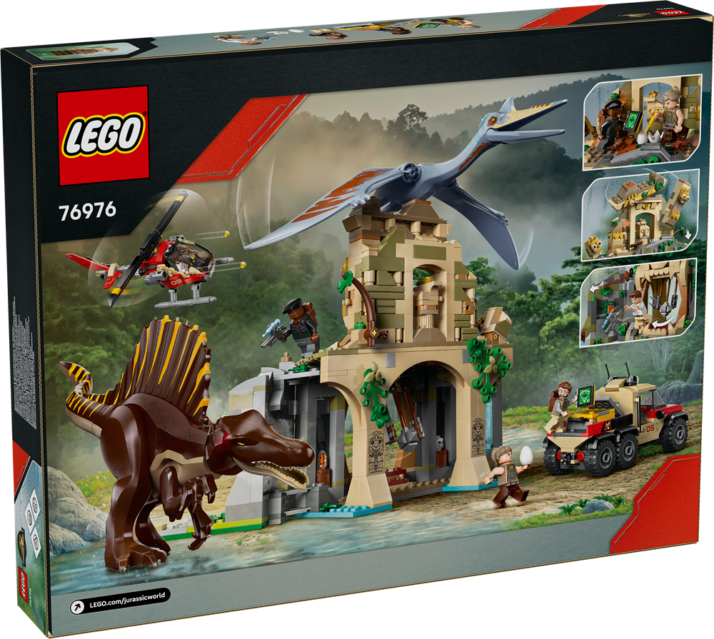 LEGO JURASSIC WORLD MISSIONE AEREA CON SPINOSAURO E QUETZALCOATLUS 76976