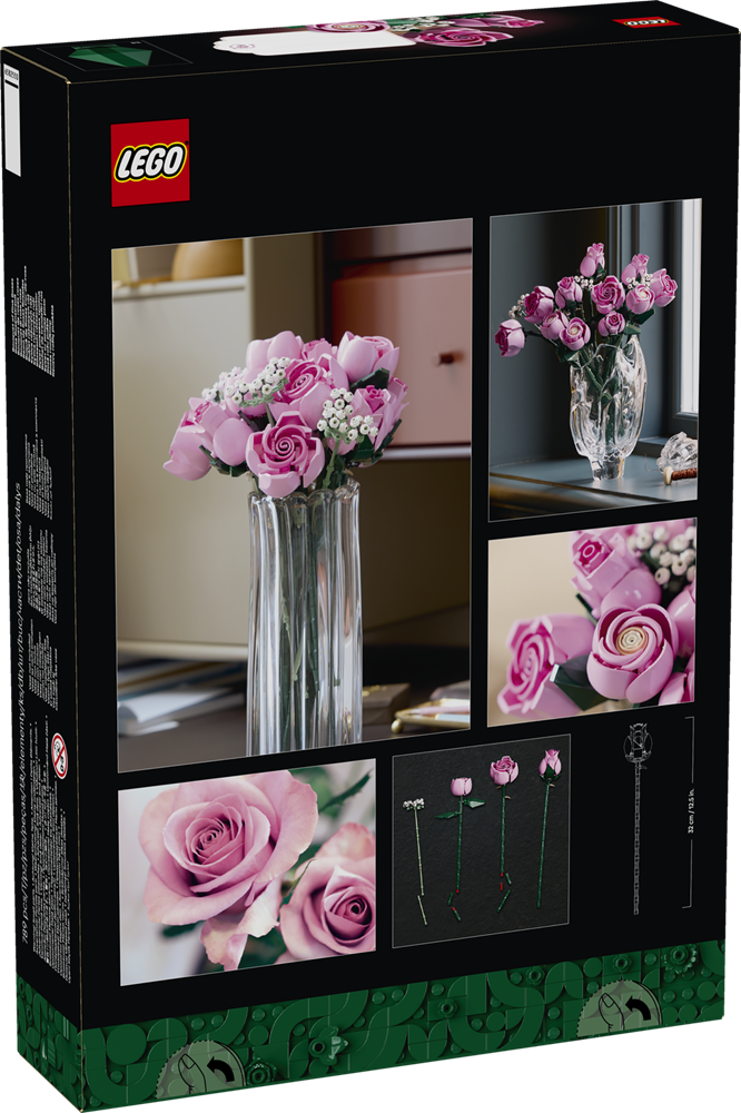 LEGO BOTANICALS BOUQUET DI ROSE ROSA 10374