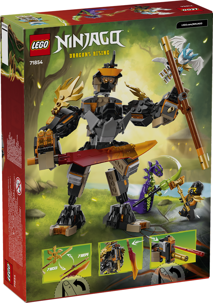 LEGO NINJAGO MECH DELLA MISSIONE DI COLE E DRAGO ZANE 71854
