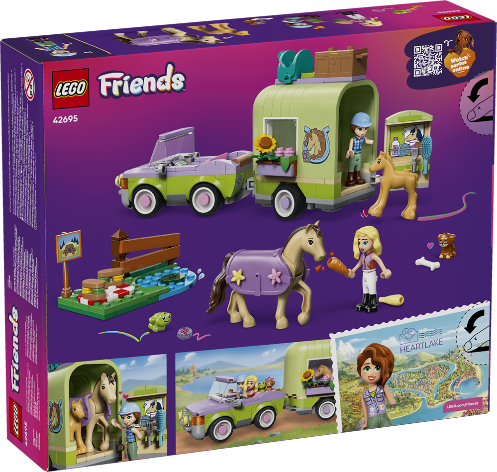 LEGO LEGO FRIENDS RIMORCHIO PER CAVALLO E PULEDRO 42695