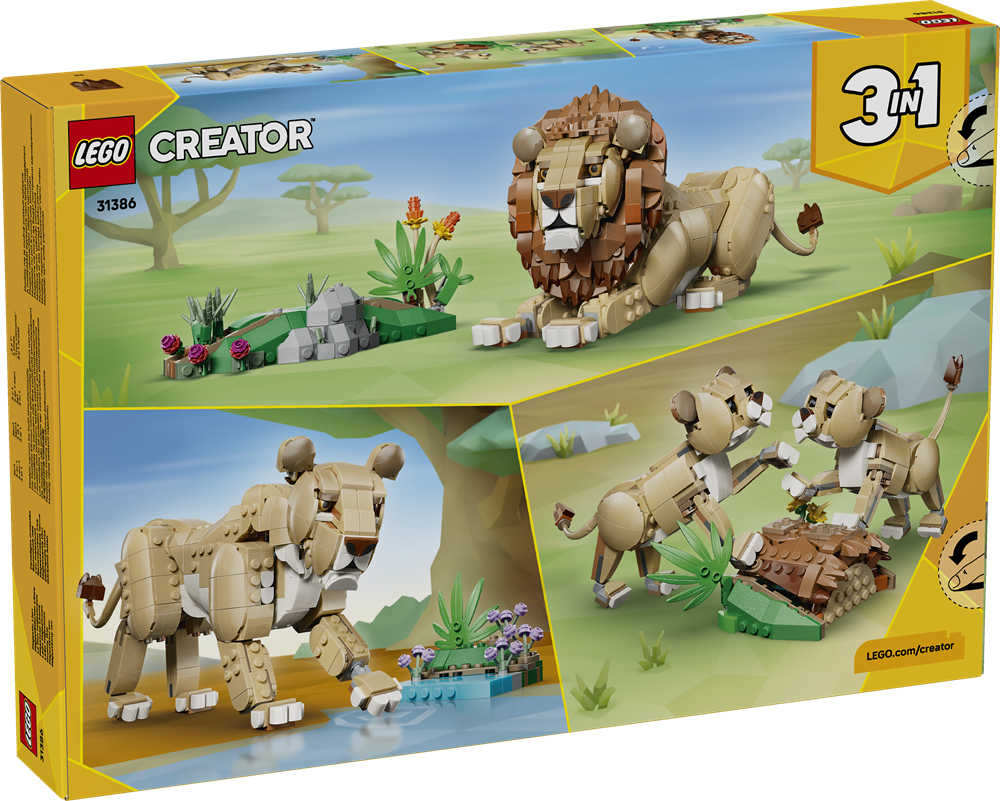 LEGO CREATOR ANIMALI SELVATICI: LEONE MAESTOSO 31386