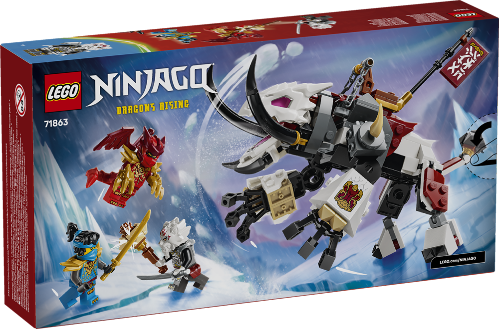 LEGO NINJAGO ZILVAR E GRIMTAK LA BESTIA DRAGO 71863