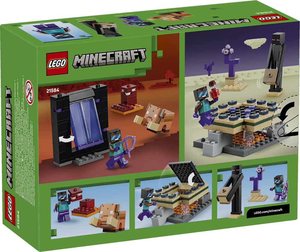 LEGO MINECRAFT VIAGGIO NEL PORTALE DEL NETHER E DELL’END 21584