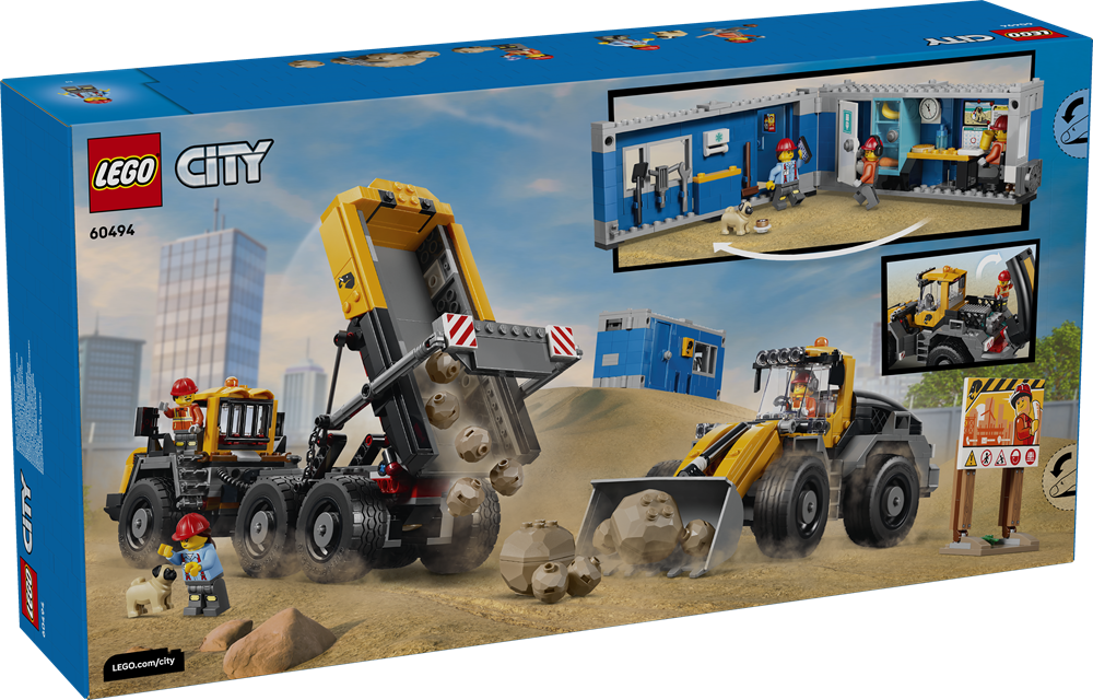LEGO CITY CAMION RIBALTABILE E PALA MECCANICA 60494