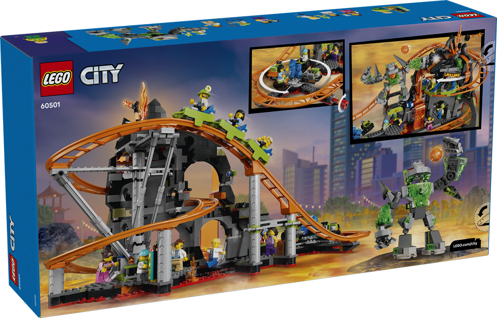 LEGO CITY PARCO DELLE MONTAGNE RUSSE LAVA LAND 60501