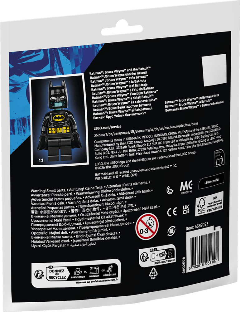 LEGO DC BATMAN™: BRUCE WAYNE™ E LA BAT-TUTA 30726