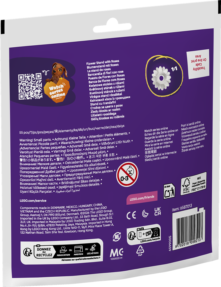 LEGO LEGO FRIENDS BANCARELLA DI FIORI CON ROSE 30721