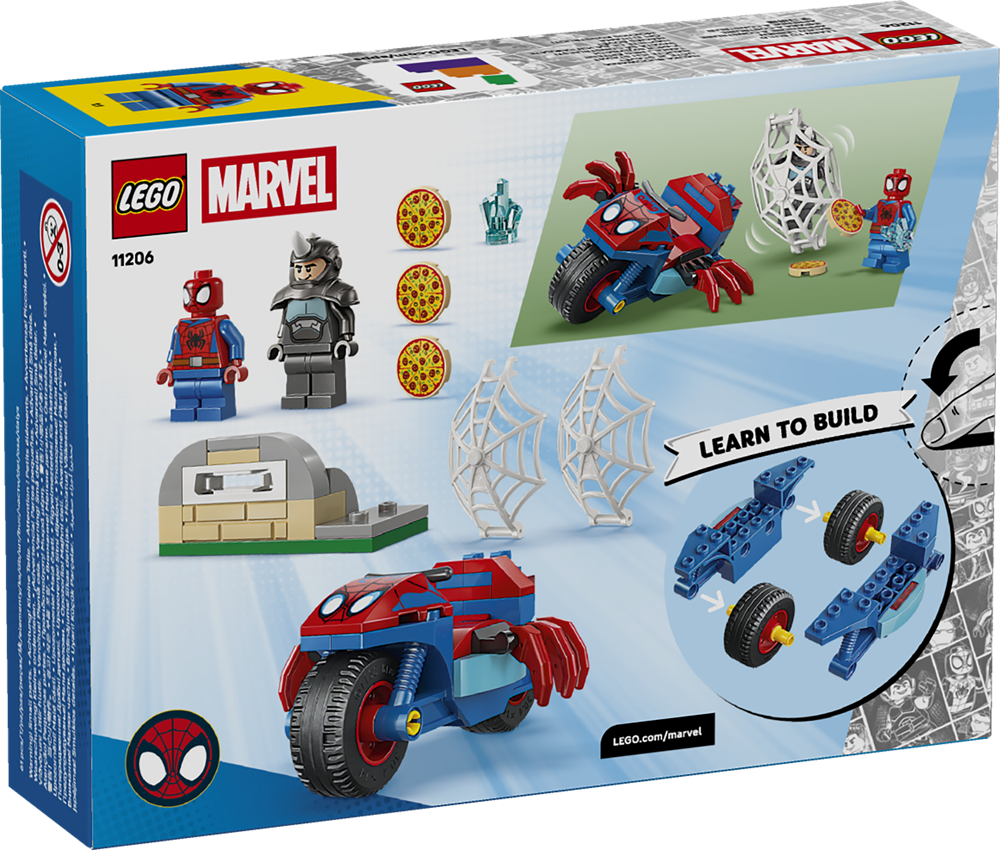 LEGO SPIDEY SPIDEY SULLA MOTO CONTRO RHINO 11206