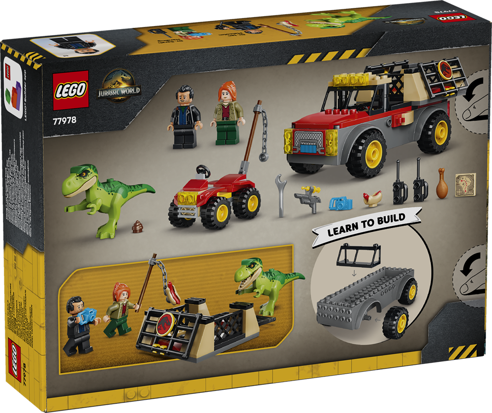 LEGO JURASSIC WORLD CAMION DA TRASPORTO PER IL GIOVANE T. REX 77978