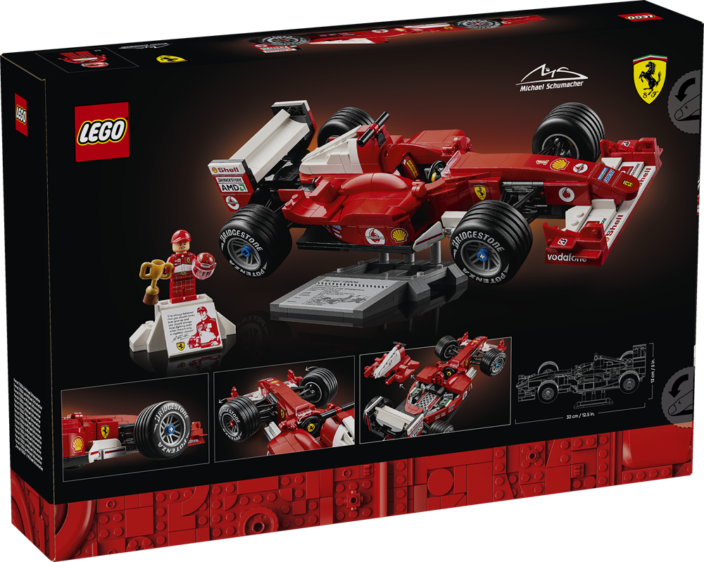 LEGO ICONS FERRARI F2004 E MICHAEL SCHUMACHER 11375