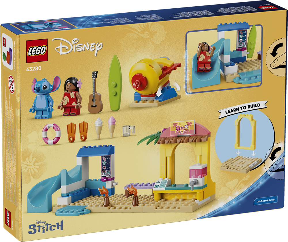 LEGO DISNEY™ DIVERTIMENTO IN SPIAGGIA CON LILO E STITCH 43280