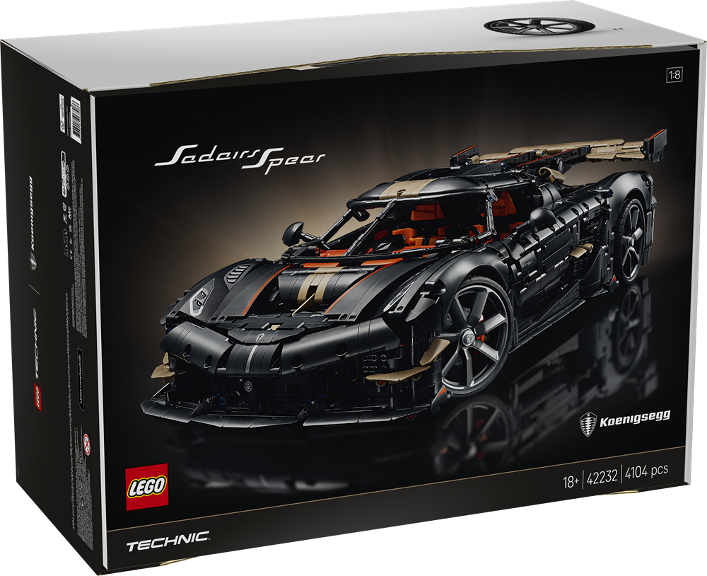 LEGO TECHNIC HYPERCAR KOENIGSEGG SADAIR'S SPEAR 42232