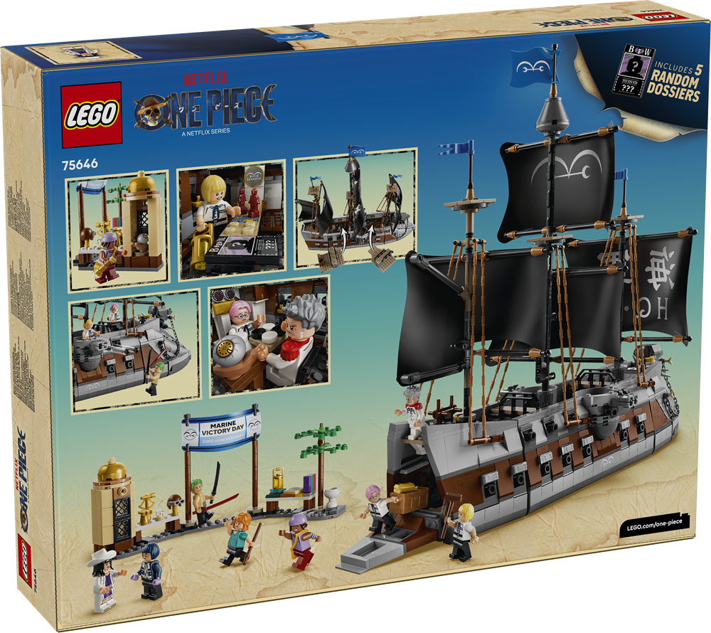 LEGO ONE PIECE LA NAVE DA GUERRA DI GARP 75646