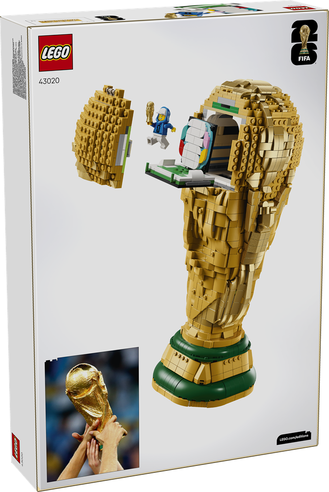 LEGO EDITIONS FOOTBALL TROFEO UFFICIALE COPPA DEL MONDO FIFA 43020