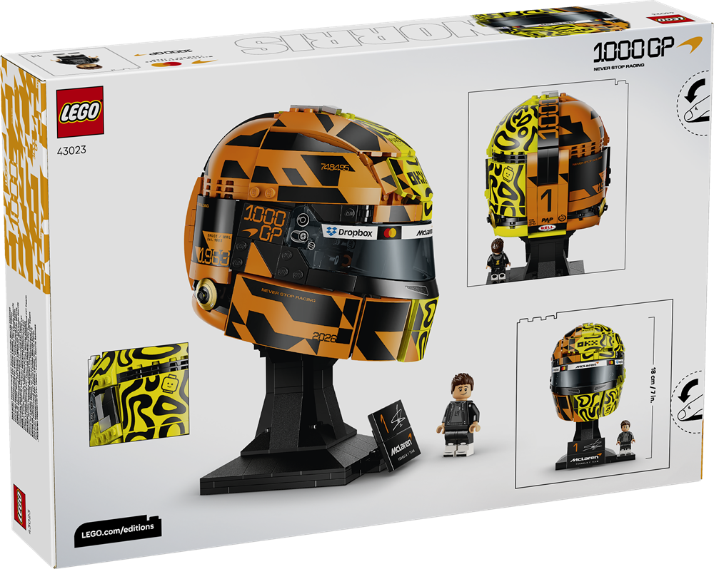 LEGO EDITIONS CASCO DI LANDO NORRIS MCLAREN MASTERCARD F1 TEAM 43023