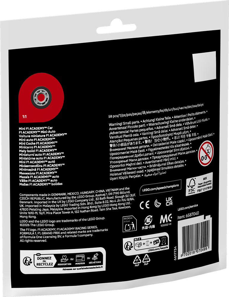 LEGO SPEED CHAMPIONS MINI-AUTO F1 ACADEMY™ 30734