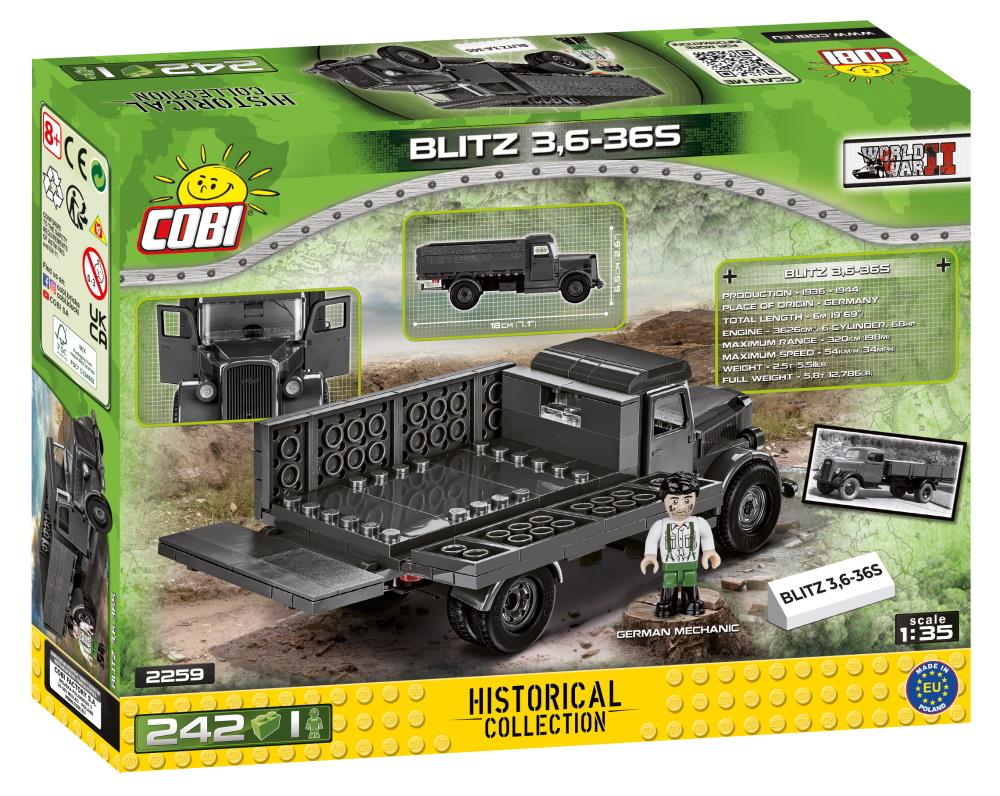 COBI HISTORICAL COLLECTION BLITZ 3,6-36S 2259 COBI HISTORICAL COLLECTION BLITZ 3,6-36S 2259