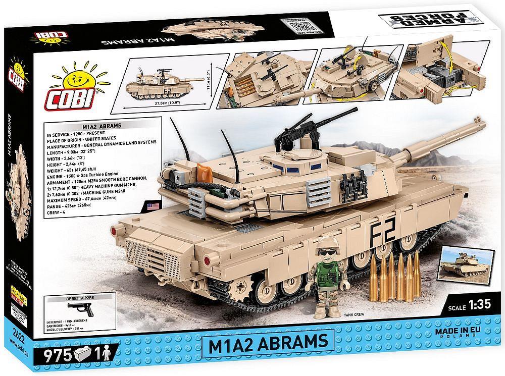 COBI ARMED FORCES M1A2 ABRAMS 2622 COBI ARMED FORCES M1A2 ABRAMS 2622