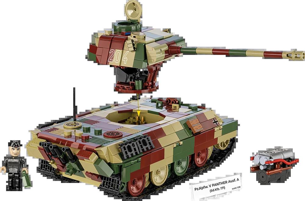COBI HISTORICAL COLLECTION WWII PZ.KPFW. V PANTHER AUSF. A 2654 COBI HISTORICAL COLLECTION WWII PZ.KPFW. V PANTHER AUSF. A 2654