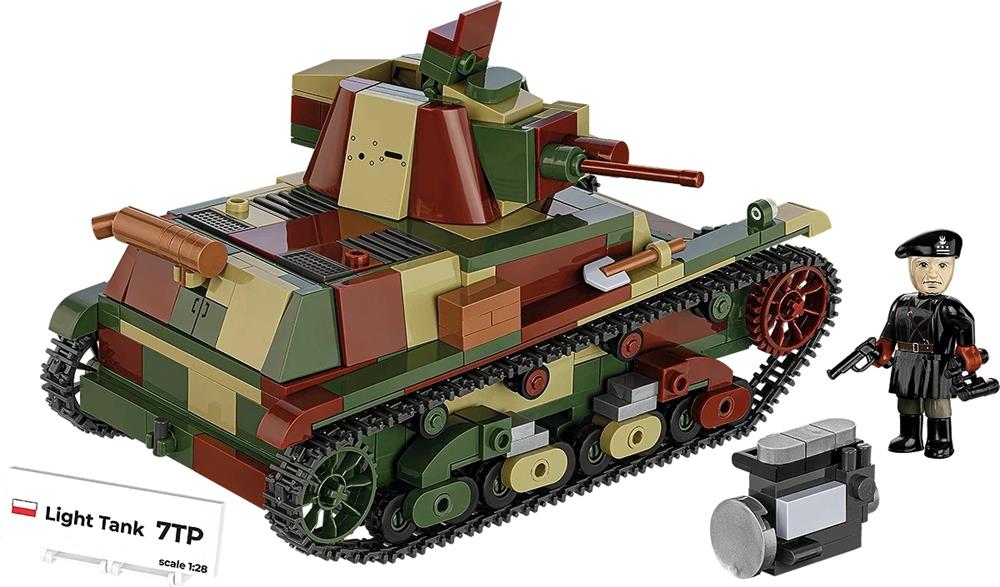 COBI HISTORICAL COLLECTION WWII LIGHT TANK 7TP 2661 COBI HISTORICAL COLLECTION WWII LIGHT TANK 7TP 2661