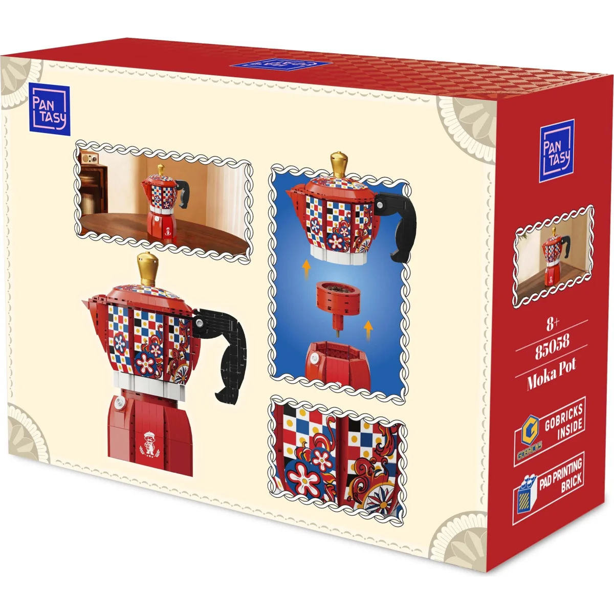 PANTASY SET DI MATTONCINI RETRÒ - LA MOKA DEL CAFFÈ PAN85058 PANTASY SET DI MATTONCINI RETRÒ - LA MOKA DEL CAFFÈ PAN85058