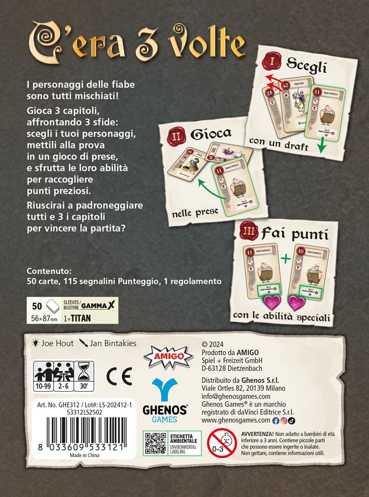 GHENOS GAMES C'ERA 3 VOLTE GHE312