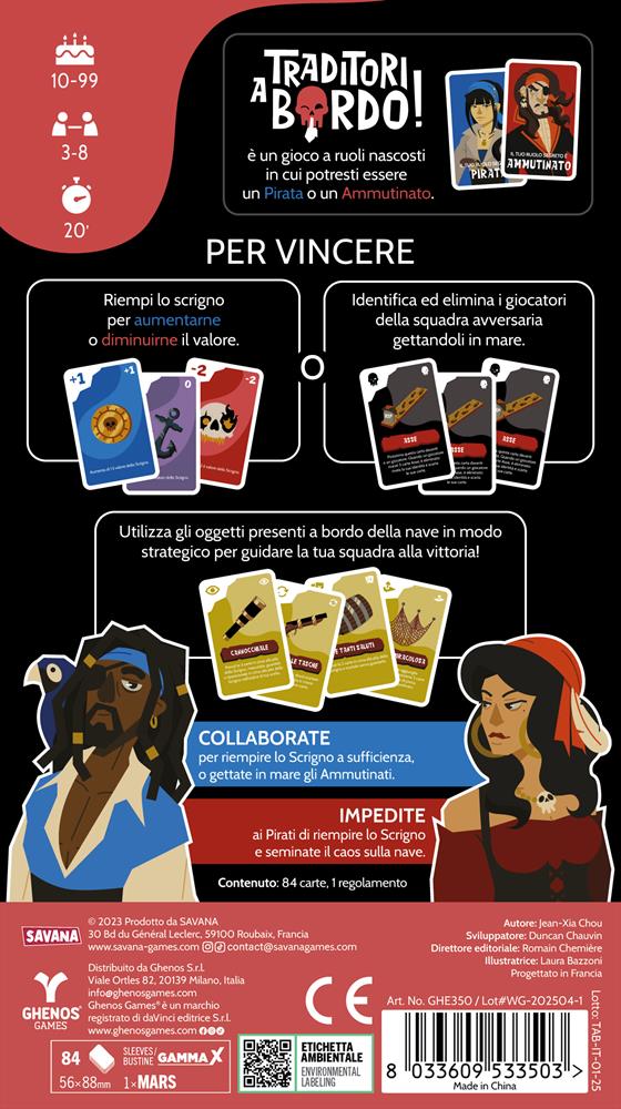 GHENOS GAMES TRADITORI A BORDO! GHE350 GHENOS GAMES TRADITORI A BORDO! GHE350
