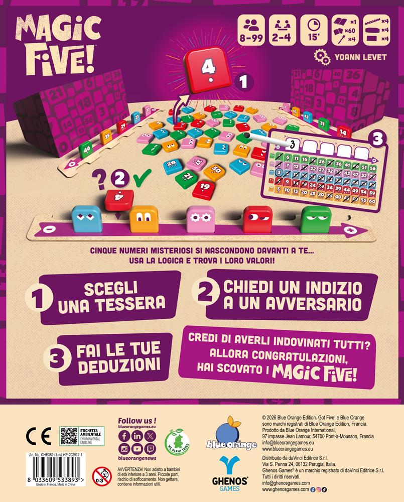 GHENO GAMES MAGIC FIVE GHE389 GHENO GAMES MAGIC FIVE GHE389