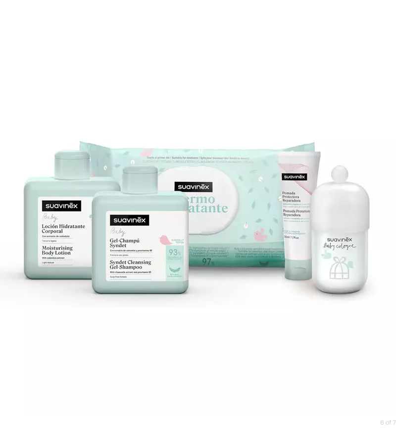 SUAVINEX BORSA COSMETICA AZZURRA CON SET CURA NEONATO - 5 PRODOTTI INCLUSI 308828 SUAVINEX BORSA COSMETICA AZZURRA CON SET CURA NEONATO - 5 PRODOTTI INCLUSI 308828