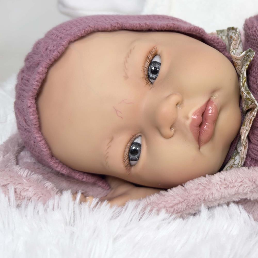 NINES D'ONIL BAMBOLA SANDRA PINK PREMIUM REBORN 46 CM 0256