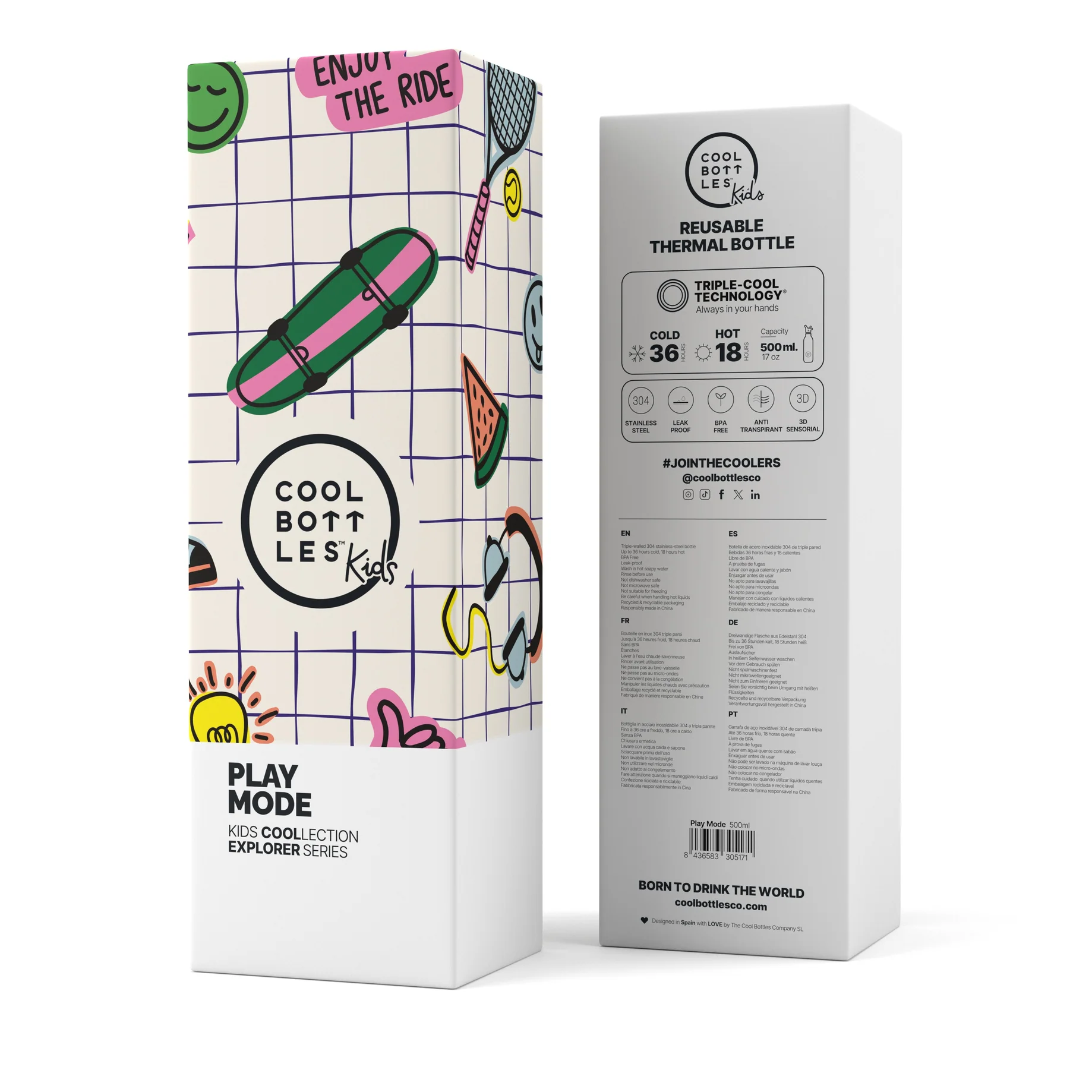 BOTTIGLIA TERMICA PLAY MODE 500ML 01891 BOTTIGLIA TERMICA PLAY MODE 500ML 01891