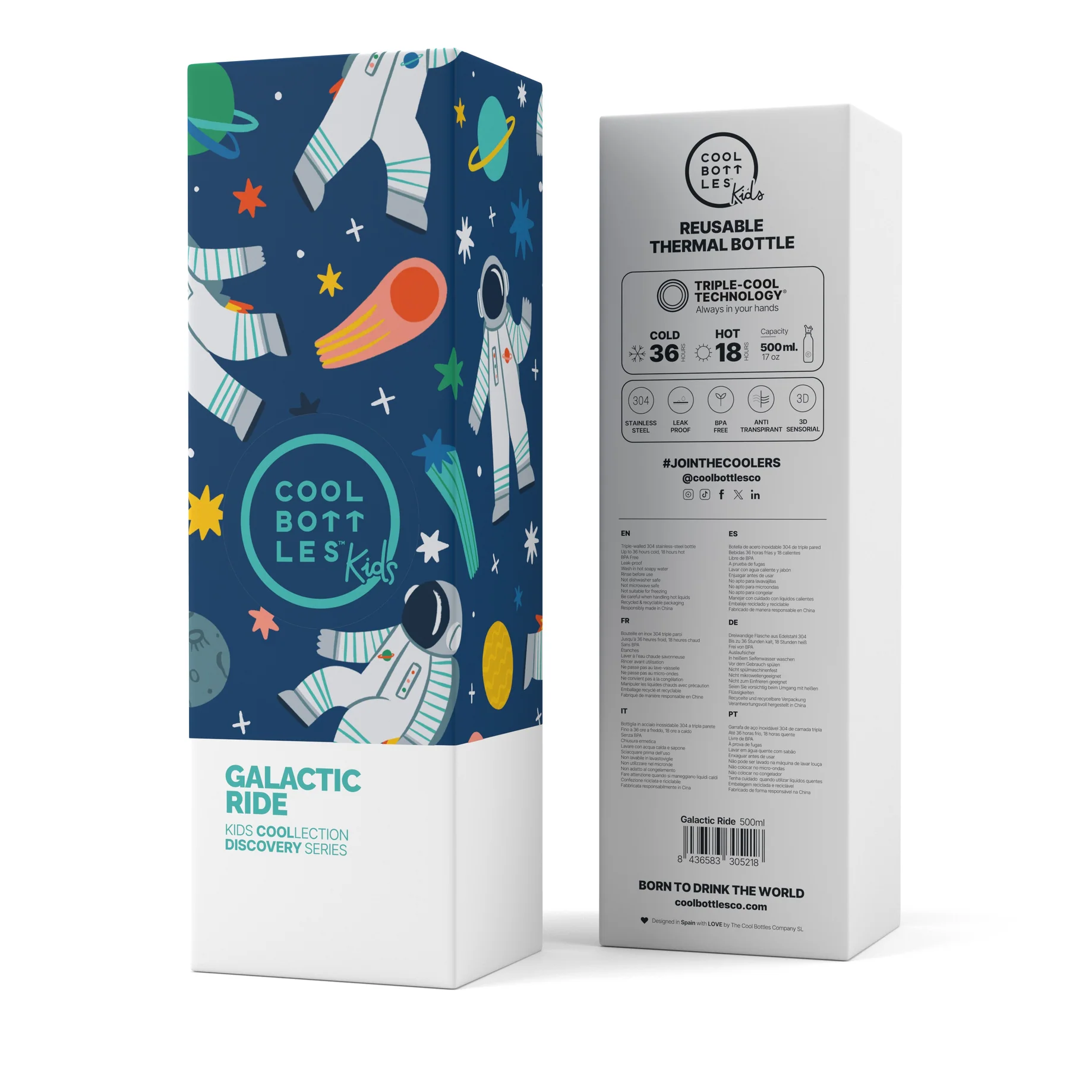 BOTTIGLIA TERMICA GALACTIC RIDE 500ML 01889 BOTTIGLIA TERMICA GALACTIC RIDE 500ML 01889