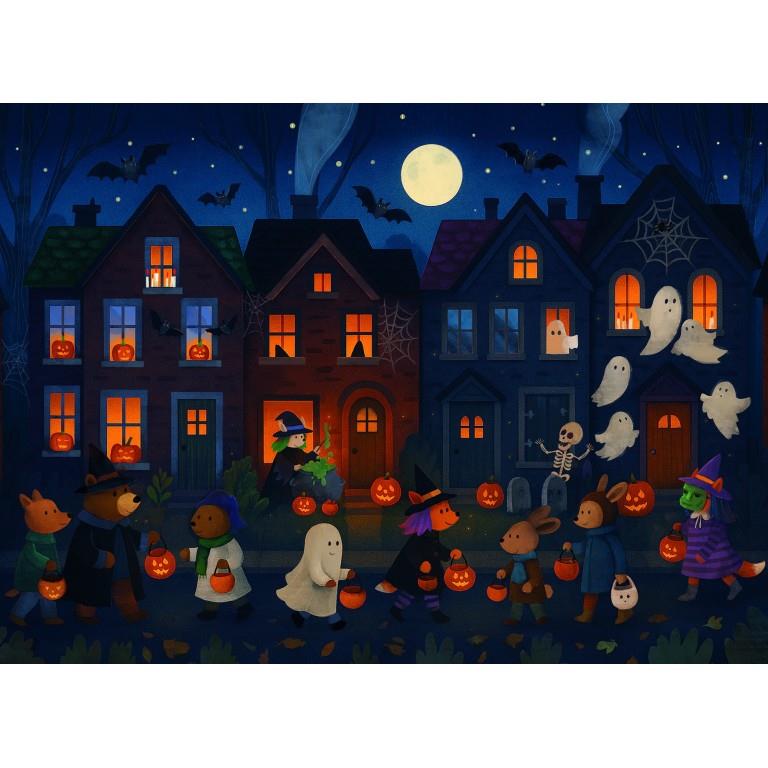 SASSI EDITORE PUZZLE GLOW IN THE DARK - HALLOWEEN