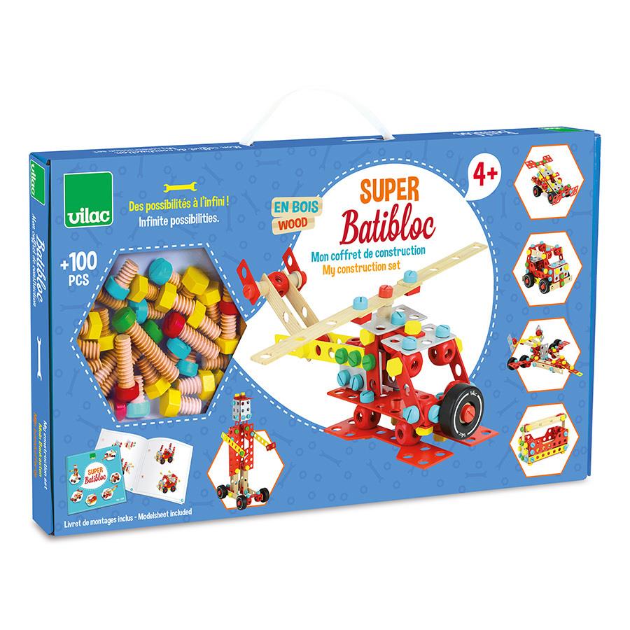 VILAC SET DI COSTRUZIONI IN LEGNO BATIBLOC SUPER 2126