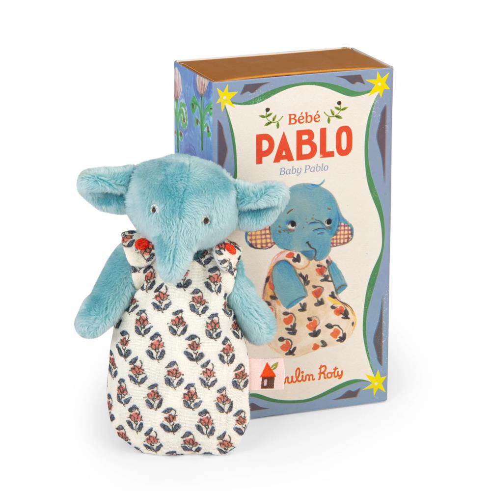 MOULIN ROTY PUPAZZO ELEFANTE BEBÈ PABLO - LES MINOUCHKAS 681033