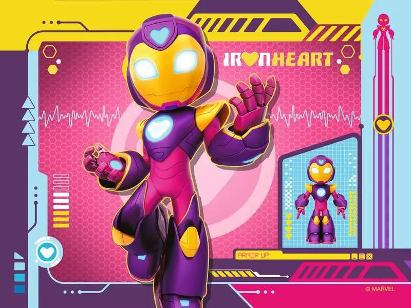 RAVENSBURGER PUZZLE IRON MAN E FRIENDS 4 IN 1 BOX - 12/16/20/24 PZ 04190