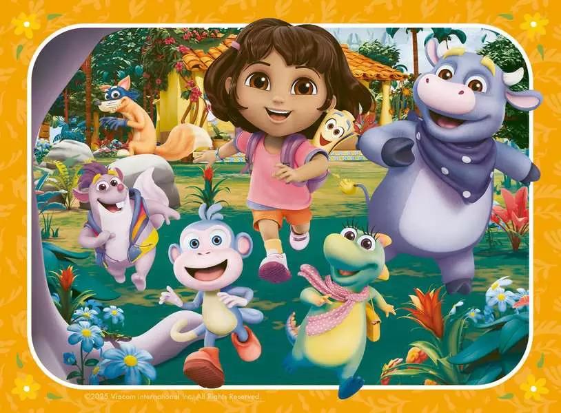 RAVENSBURGER PUZZLE DORA THE EXPLORER 4 IN 1 BOX - 12/16/20/24 PZ 04204