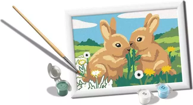 RAVENSBURGER CREART SERIE E - CONIGLI AFFETTUOSI 23248