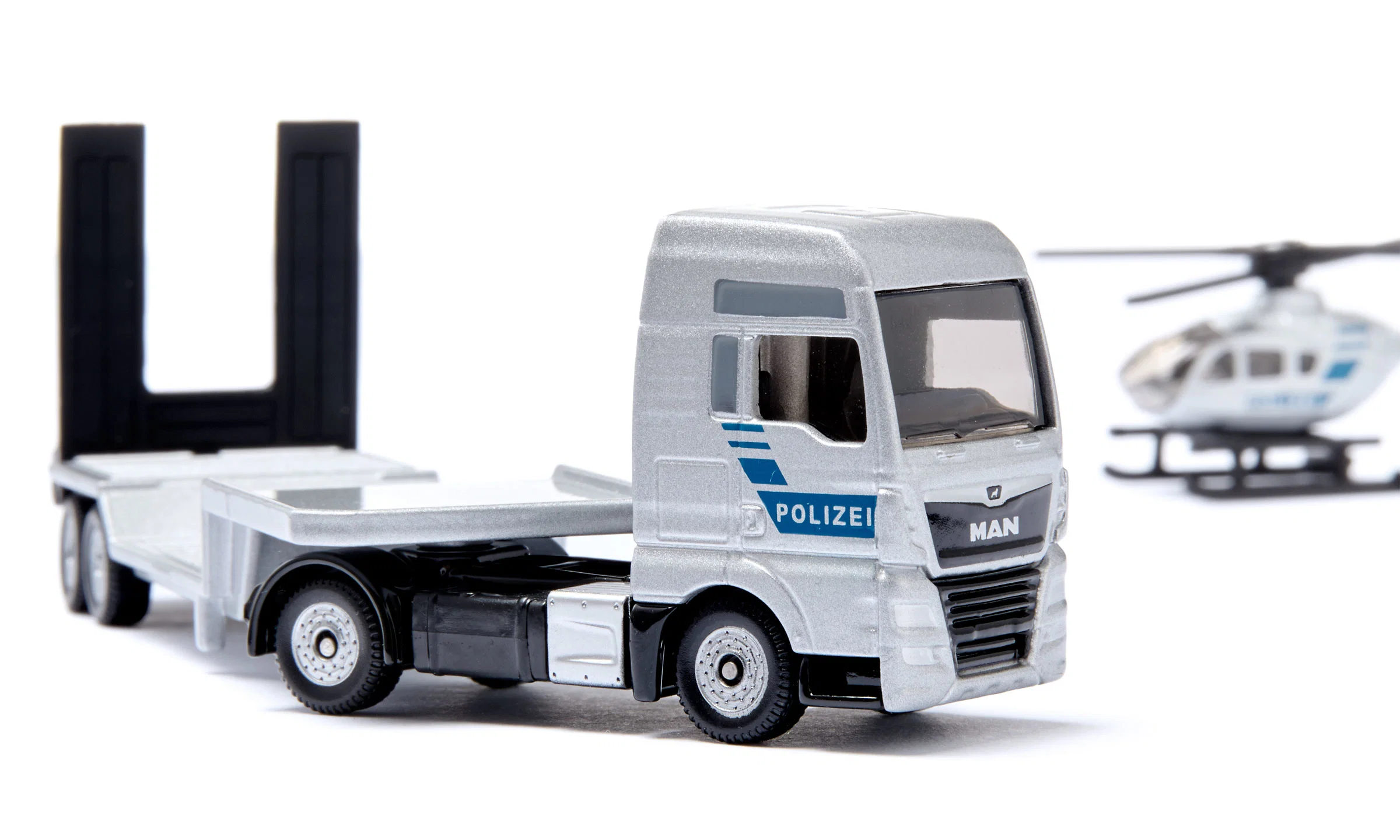 SIKU CAMION MAN CON ELICOTTERO DELLA POLIZIA 1759