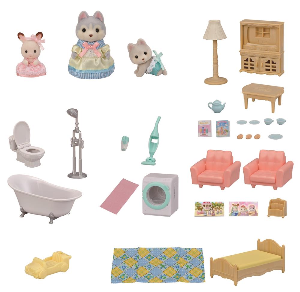 SYLVANIAN CASA GRANDE CON LUCI ATTICO SEGRETO -GIFT SET 5727