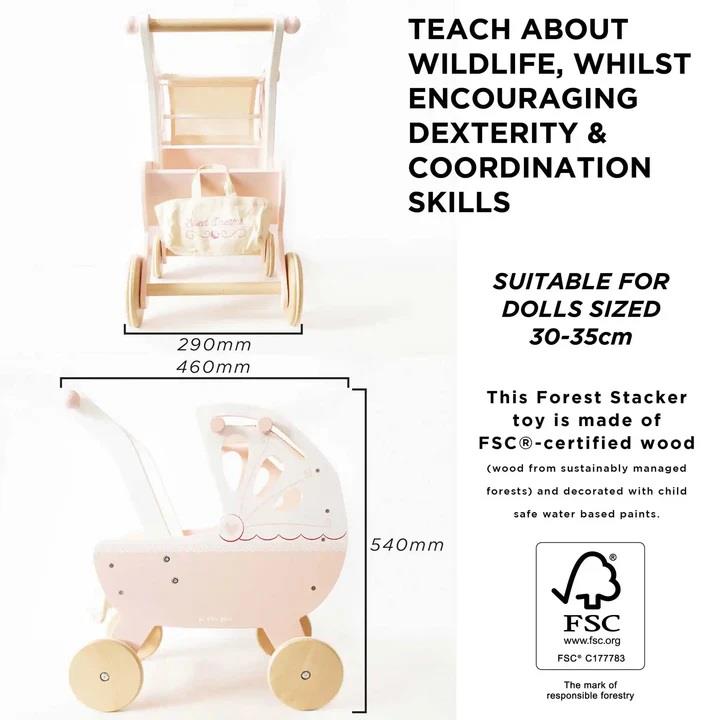 LE TOY VAN CARROZZINA PER LE BAMBOLE E ACCESSORI ''SWEET DREAMS'' TV322