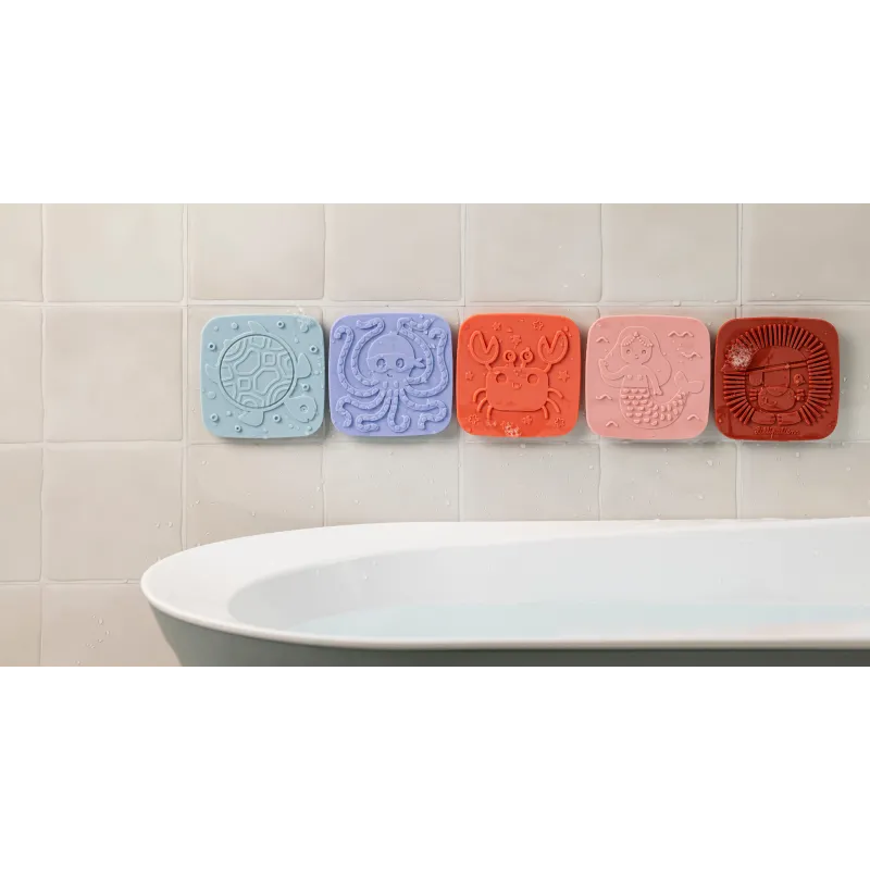 LILLIPUTIENS SET DI 5 PIASTRELLE SENSORIALI PER IL BAGNO 83699