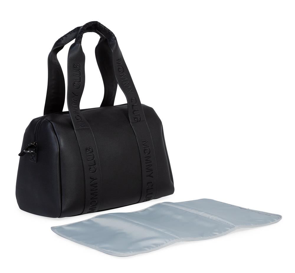 CHILDHOME MOMMY CLUB BORSA PER IL CAMBIO - SIGNATURE SIMILPELLE NERA 402757
